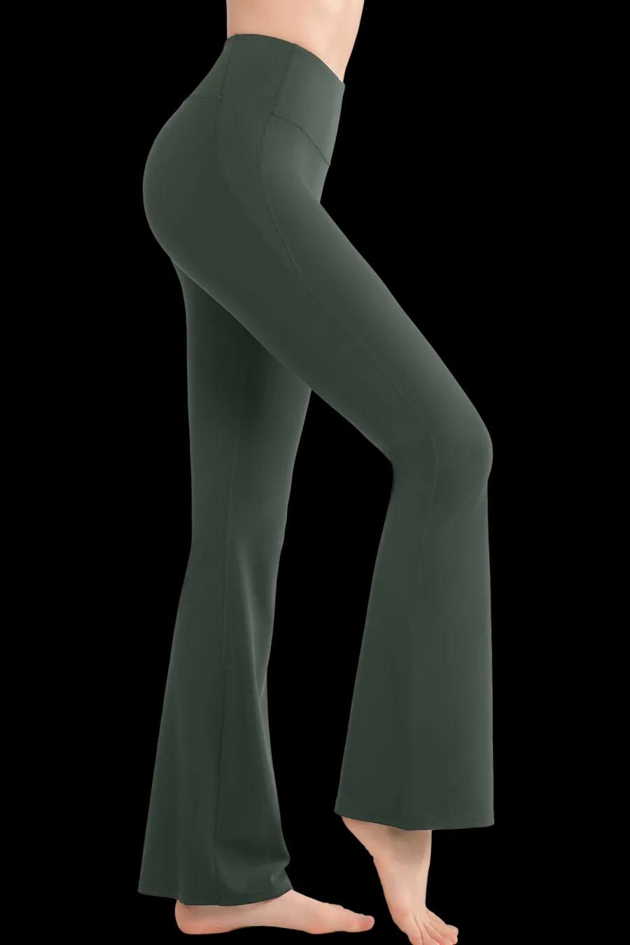 flared_leggings_july_2.webp Yvette Flared Leggings July Green Hot