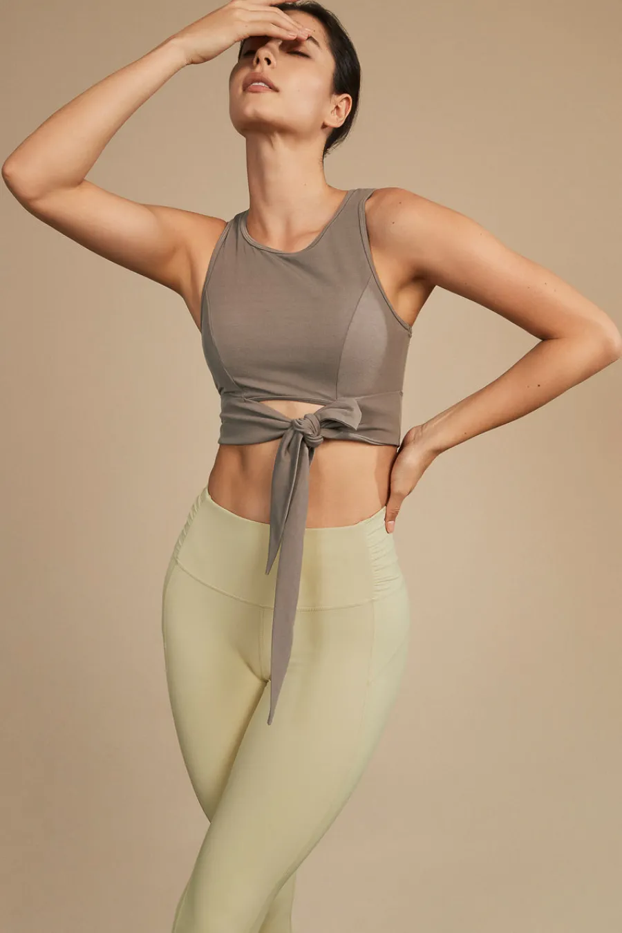 Yvette Leggings Fabi Khaki Fashion