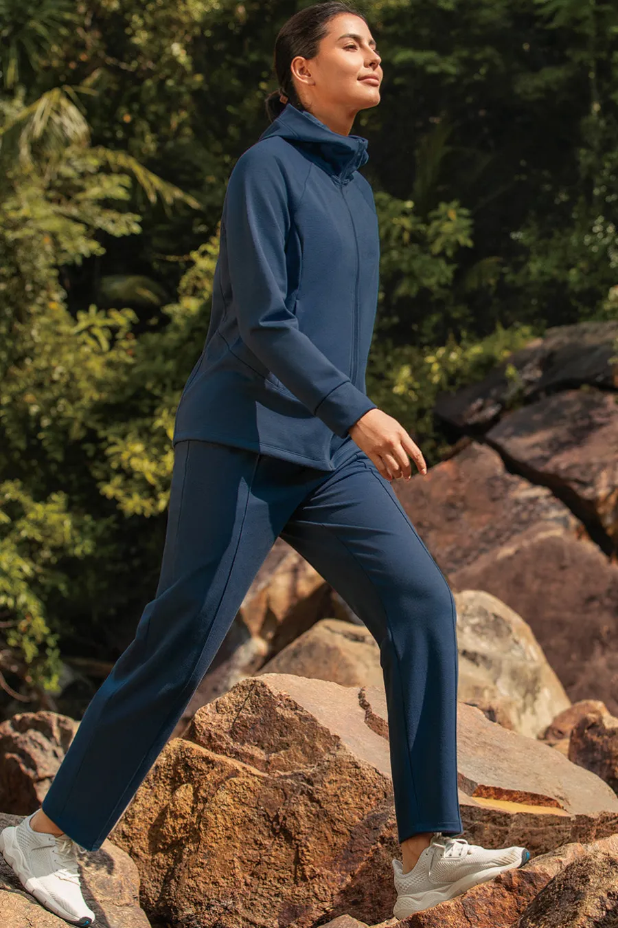 Yvette Leisure Pants Mia Navy Fashion
