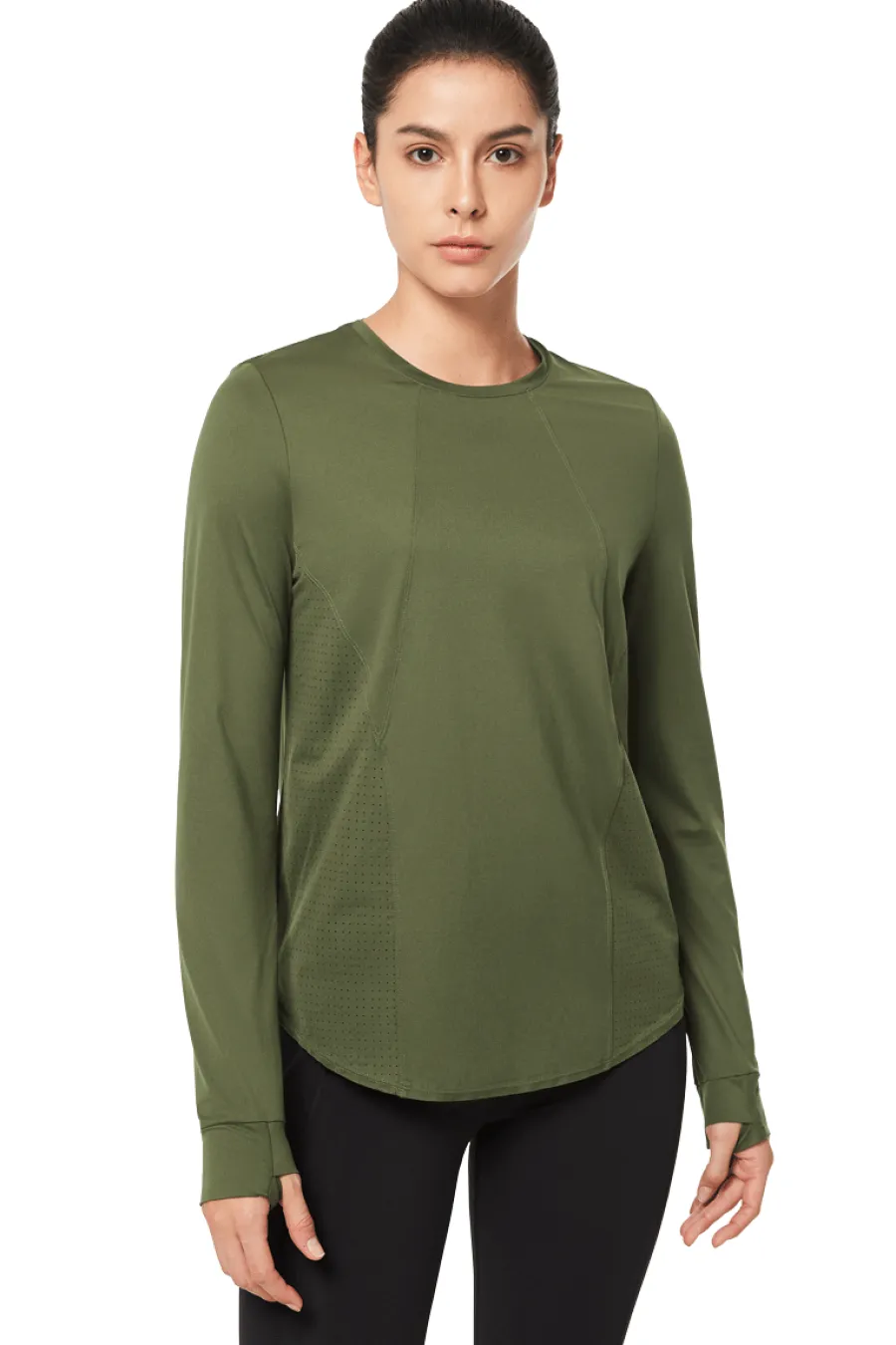 Yvette Longsleeve Inka DarkGreen Hot