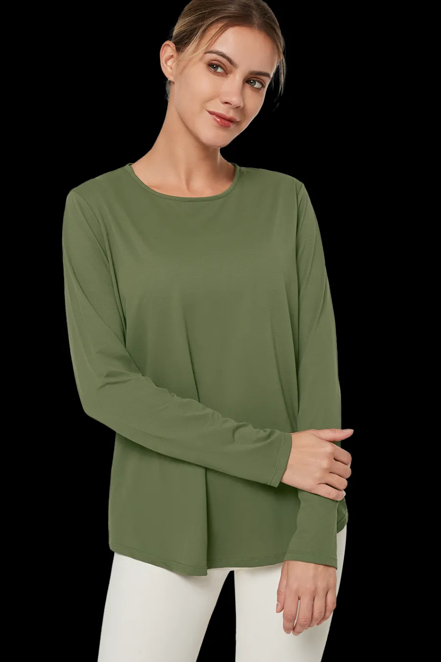 Yvette Longsleeve Merle DarkGreen Clearance