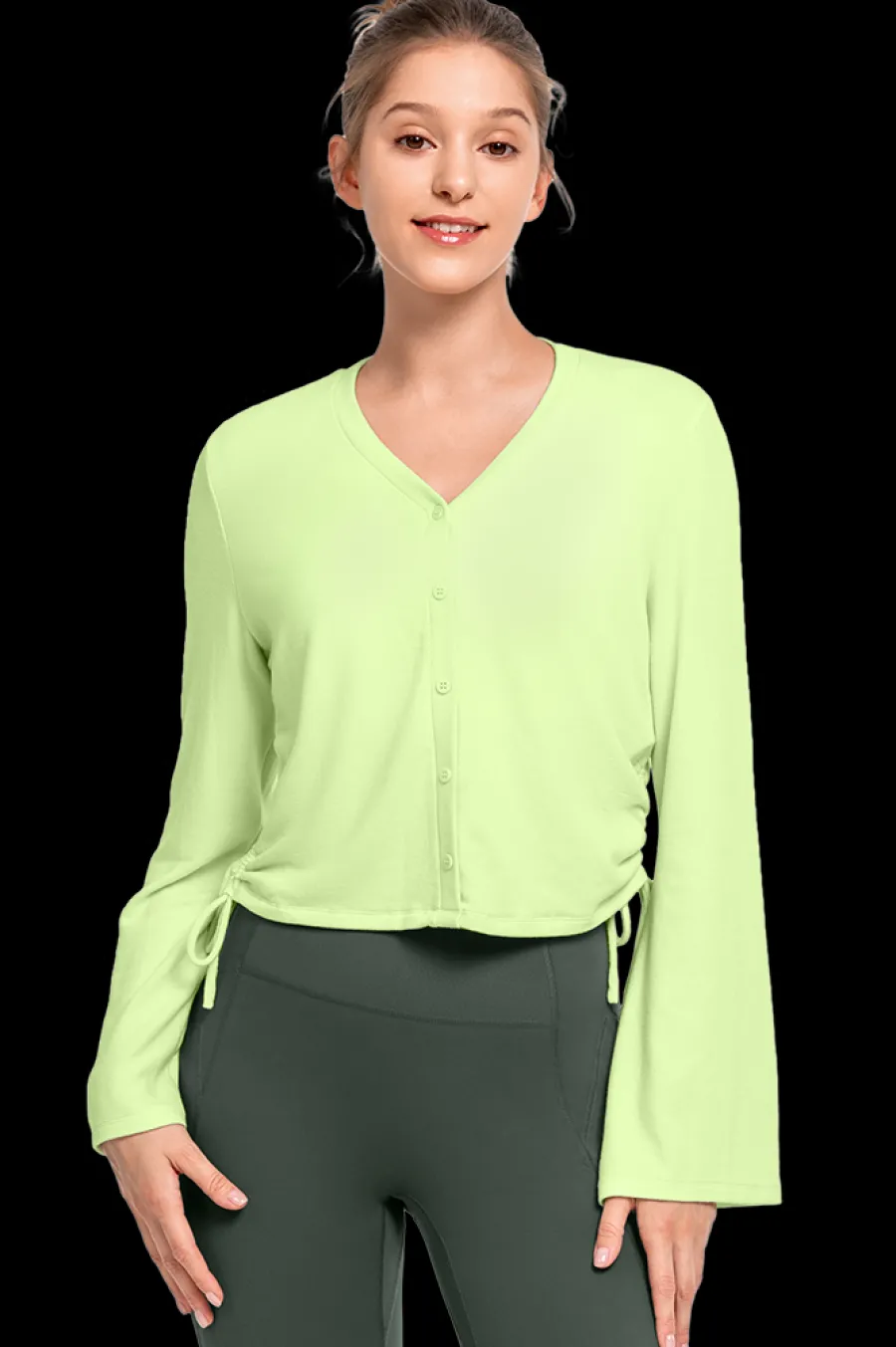 Yvette Longsleeve Stella LightGreen Discount