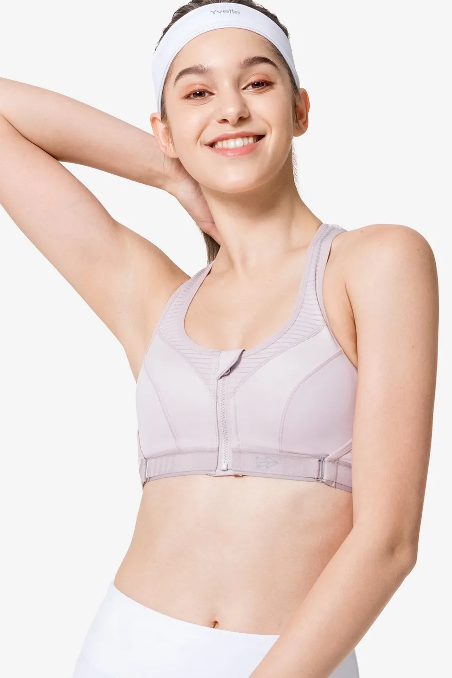 Yvette Sport-BH Active Padded Light Purple LightPurple Discount