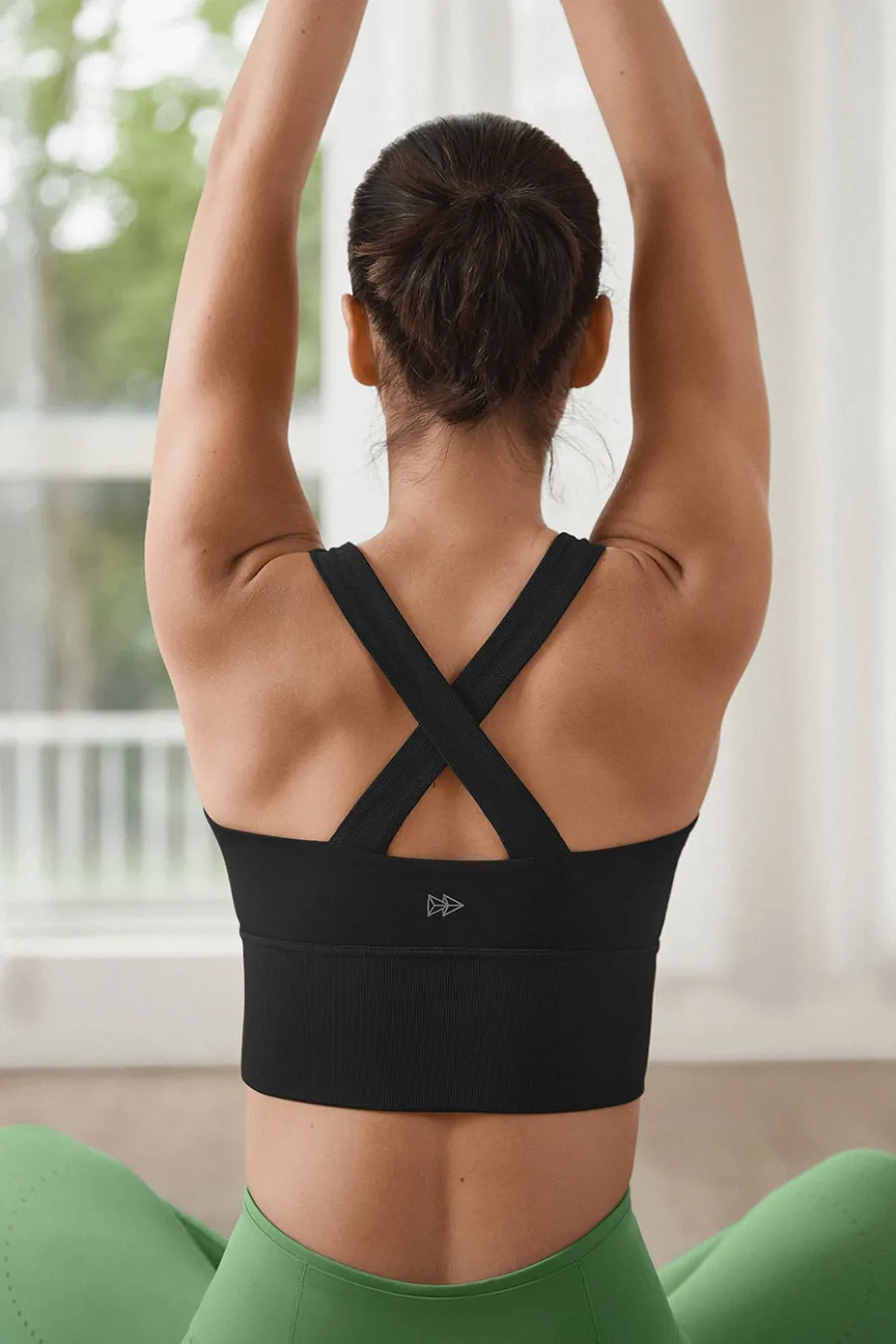 Yvette Sport-BH Flora Black Discount