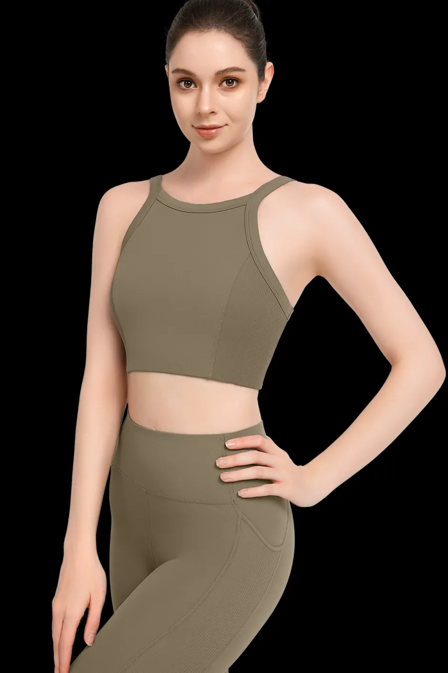 Yvette Sport-BH Top Alani DarkBrown Sale