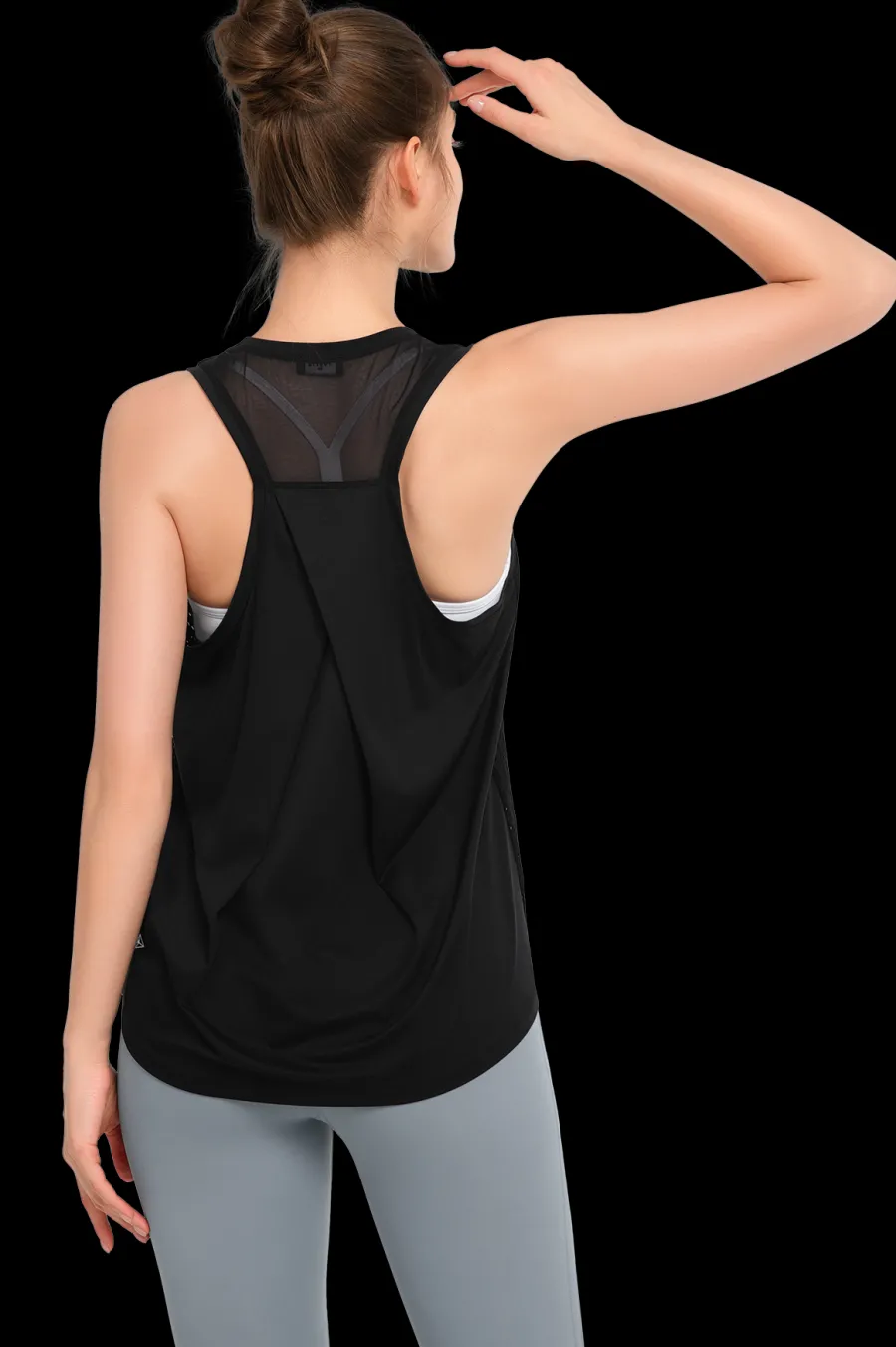 Yvette Tank Top Laura + Black New