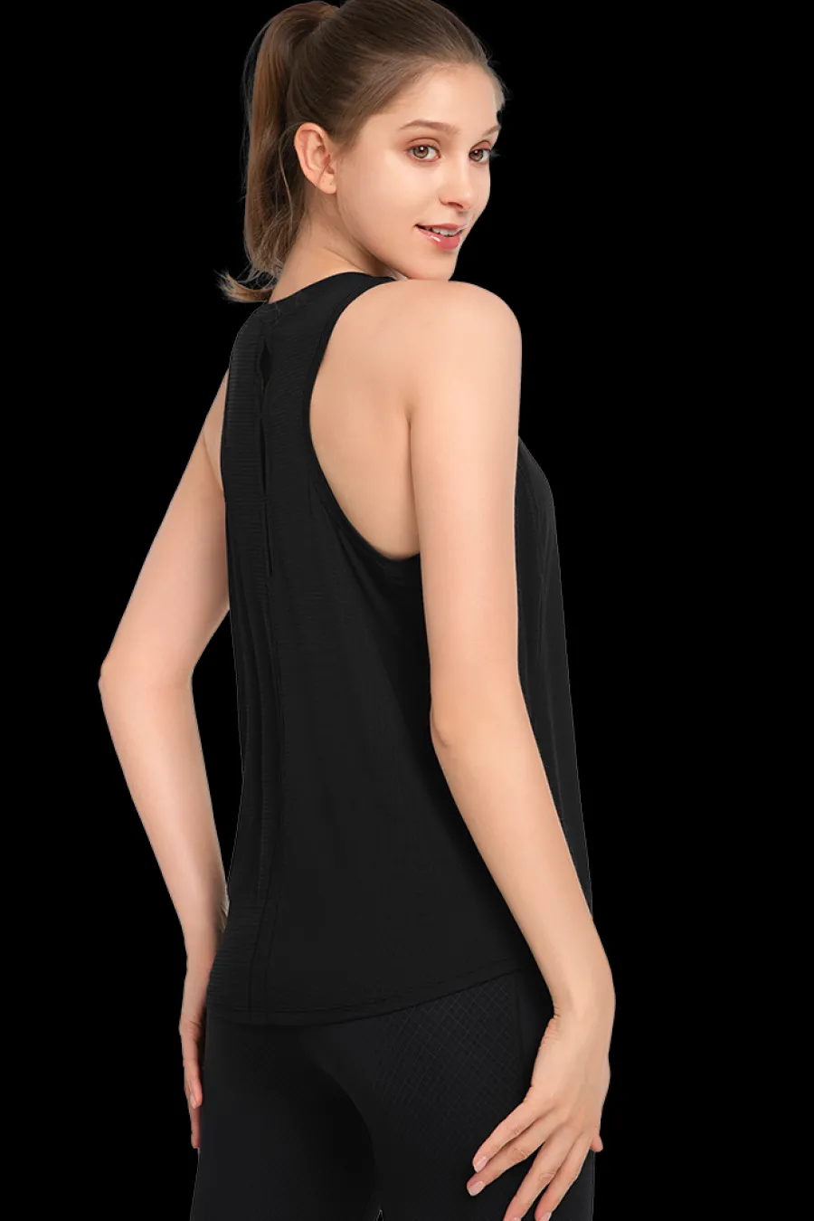 Yvette Tank Top Lina Black Fashion