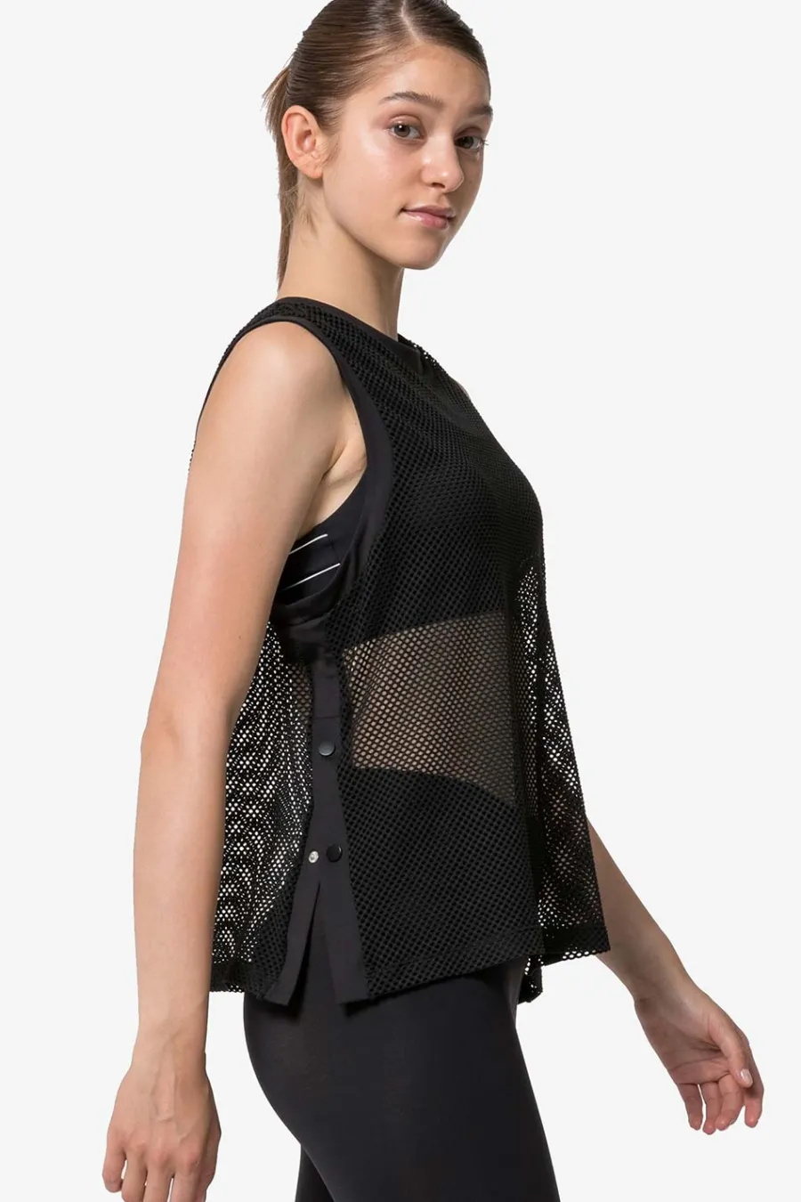 Yvette Tank Top Mesh Black Clearance