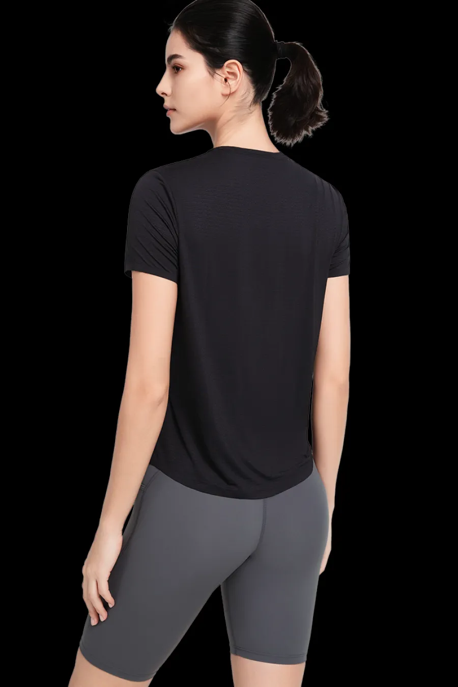 Yvette T-Shirt Lea Black Sale