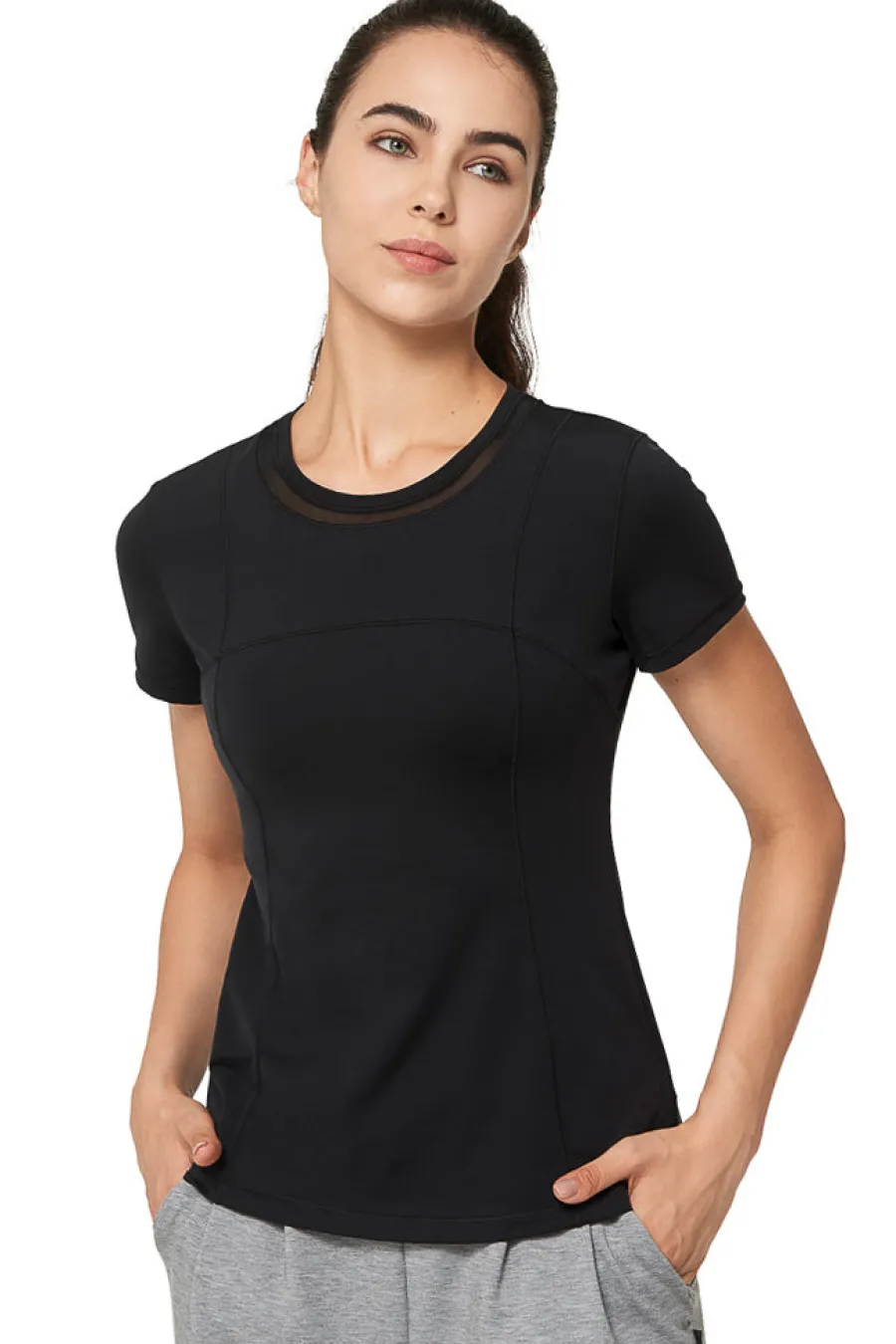 Yvette T-Shirt Power Black Clearance