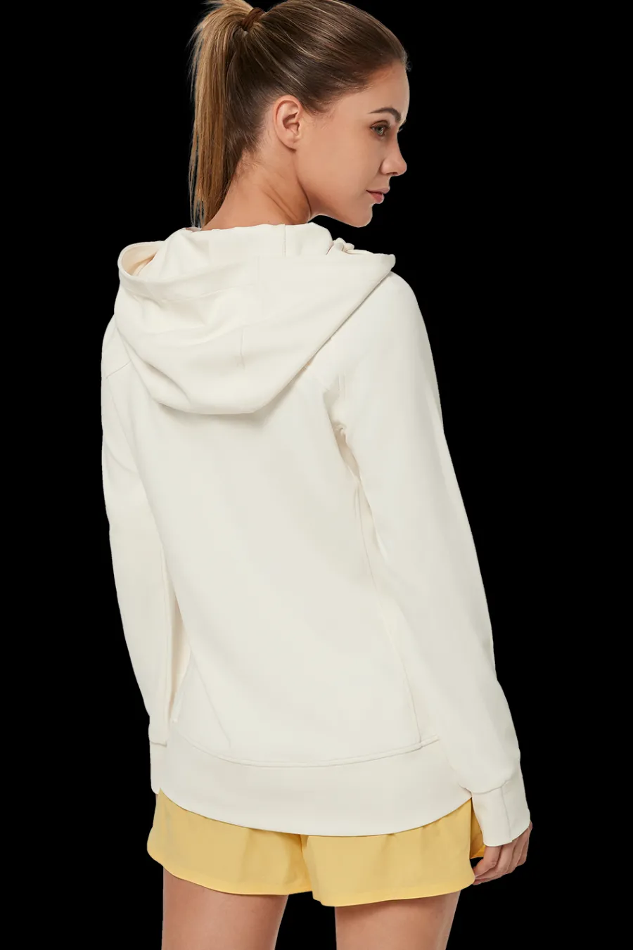 Yvette Zip Hoodie Liz OffWhite Fashion