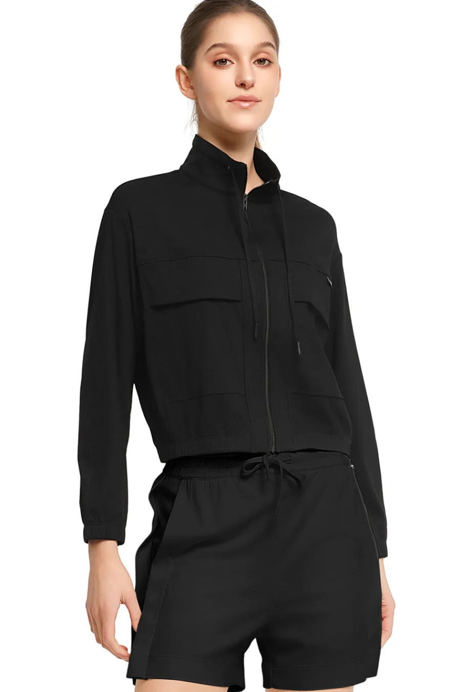 Yvette Zip Sweat Alessia Black New