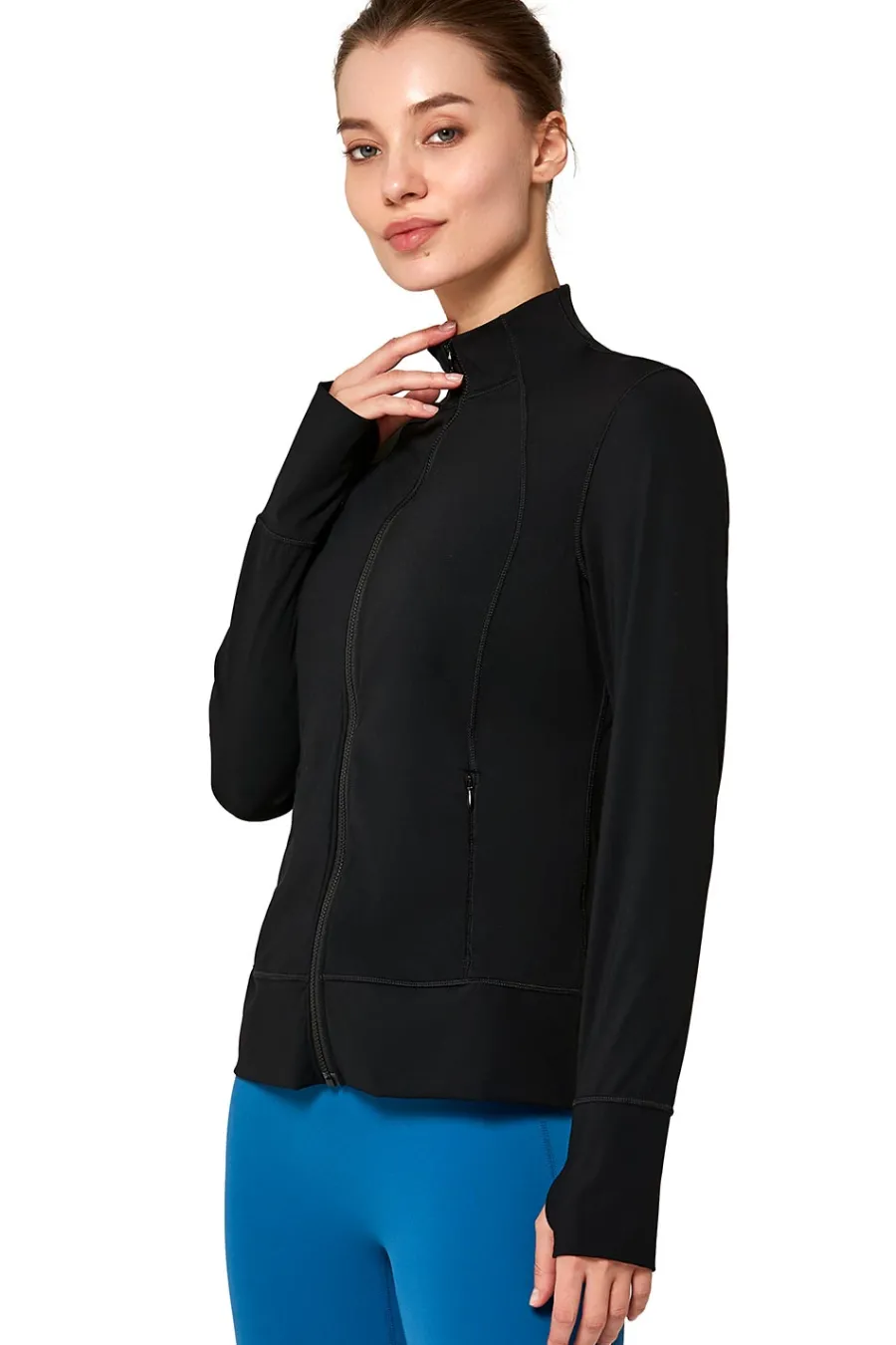Yvette Zip Sweat Romy Black Online