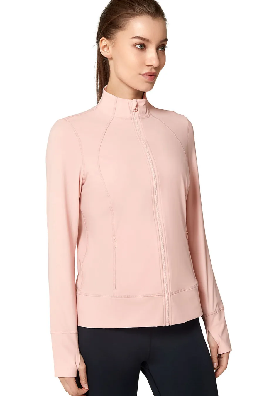 Yvette Zip Sweat Romy Pink Hot