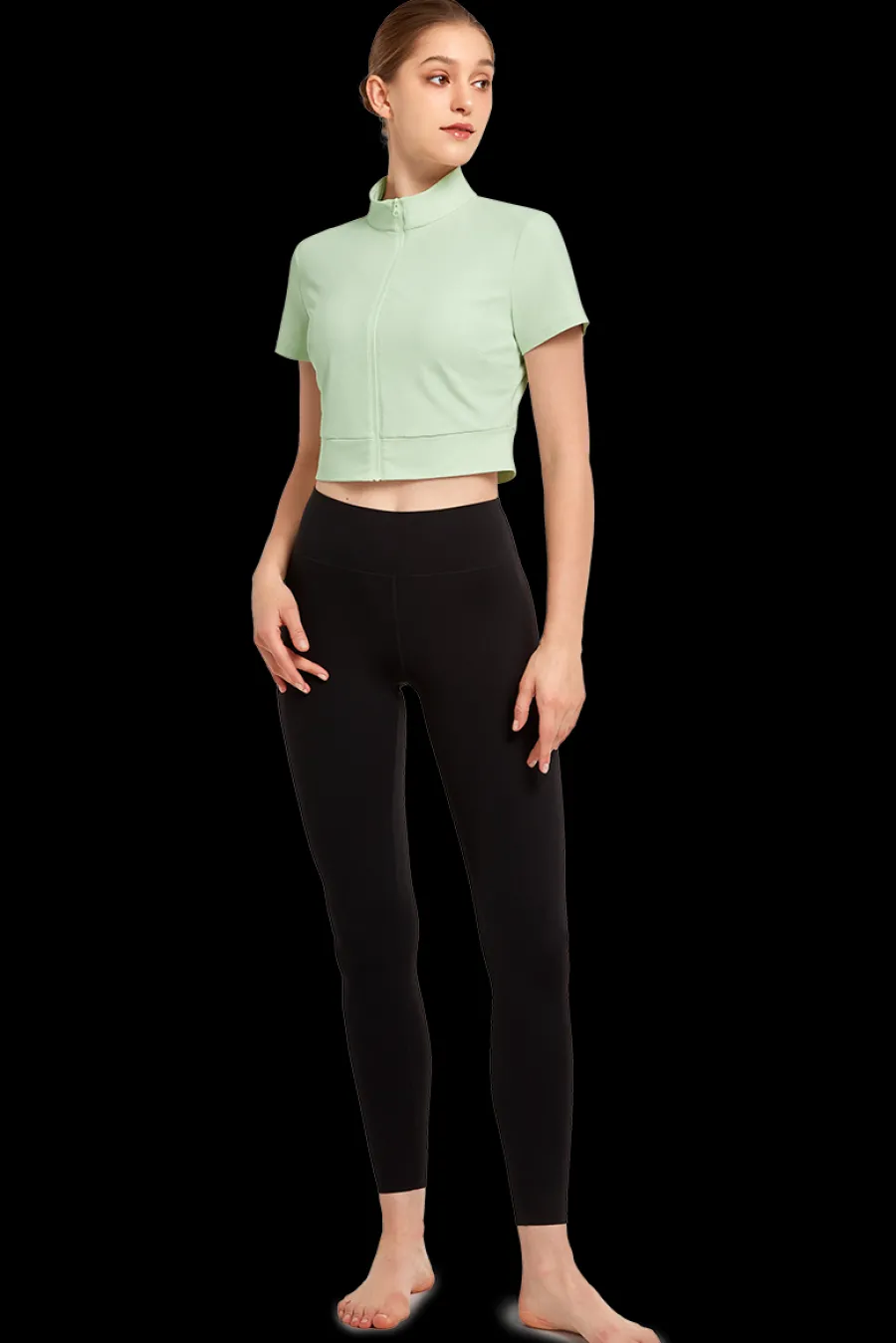 zip_tshirt_ina_5.webp Yvette Zip T-Shirt Ina LightGreen Sale